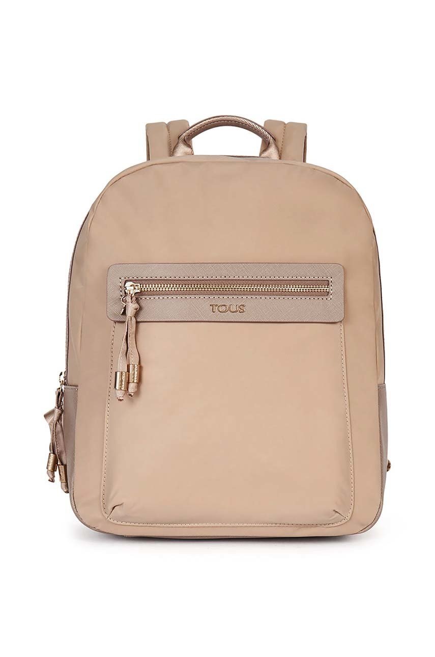 Tous rucsac femei, culoarea bej, mic, uni 2001035247