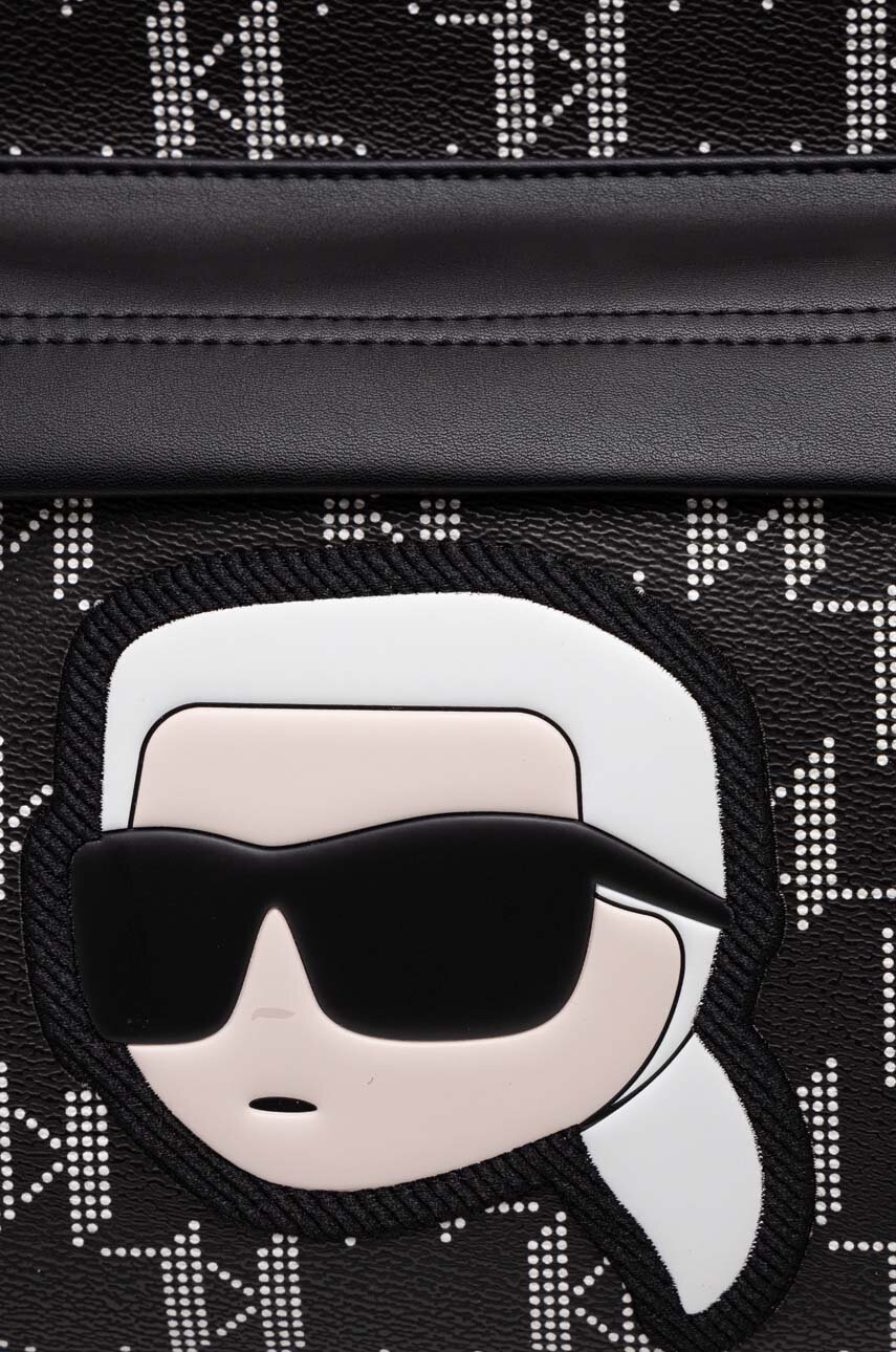 Рюкзак Karl Lagerfeld колір чорний великий візерунок 