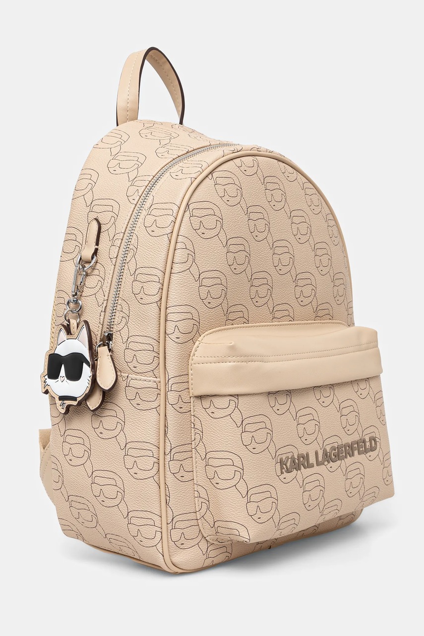 Рюкзак Karl Lagerfeld женский цвет бежевый большой узорный A1W30133 Рюкзак Karl Lagerfeld женский цвет бежевый большой узорный A1W30133