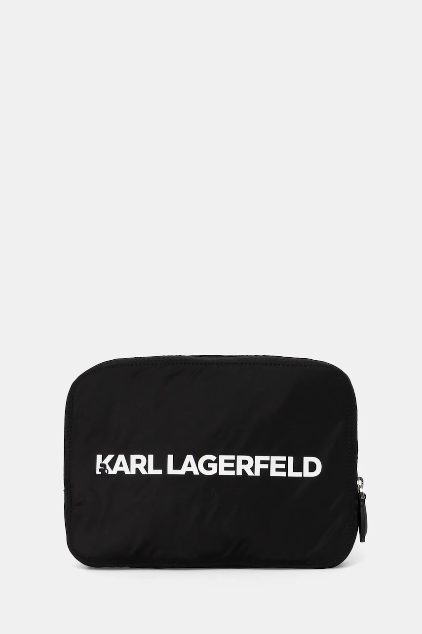 Karl Lagerfeld rucsac femei, culoarea negru, mic, modelator, A1W30137 Karl Lagerfeld rucsac femei, culoarea negru, mic, modelator, A1W30137