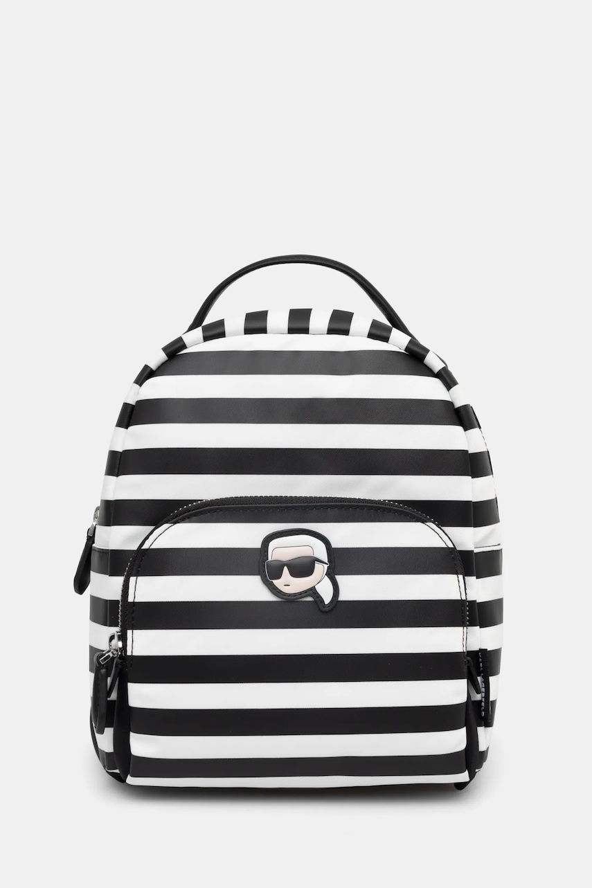 Karl Lagerfeld rucsac femei, culoarea negru, mic, modelator, A1W30132 Karl Lagerfeld rucsac femei, culoarea negru, mic, modelator, A1W30132