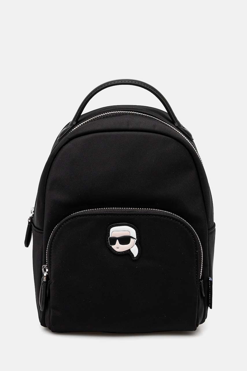 Karl Lagerfeld rucsac femei, culoarea negru, mic, modelator, A1W30132 Karl Lagerfeld rucsac femei, culoarea negru, mic, modelator, A1W30132
