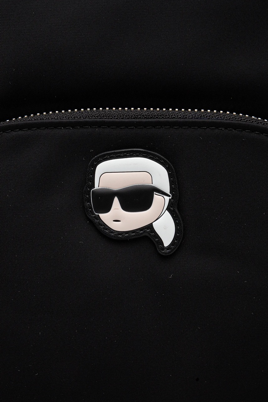 Рюкзак Karl Lagerfeld женский цвет чёрный маленький узорный A1W30132 Рюкзак Karl Lagerfeld женский цвет чёрный маленький узорный A1W30132