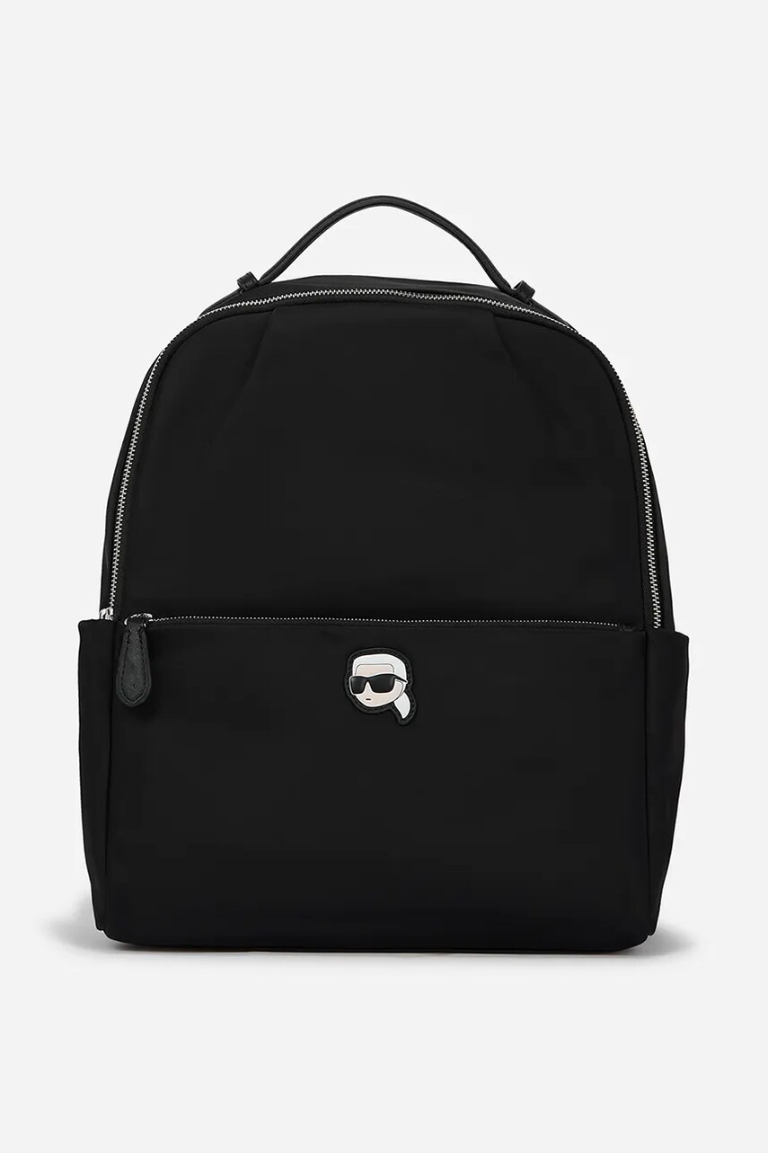 Karl Lagerfeld rucsac femei, culoarea negru, mic, neted, A2W30183 Karl Lagerfeld rucsac femei, culoarea negru, mic, neted, A2W30183