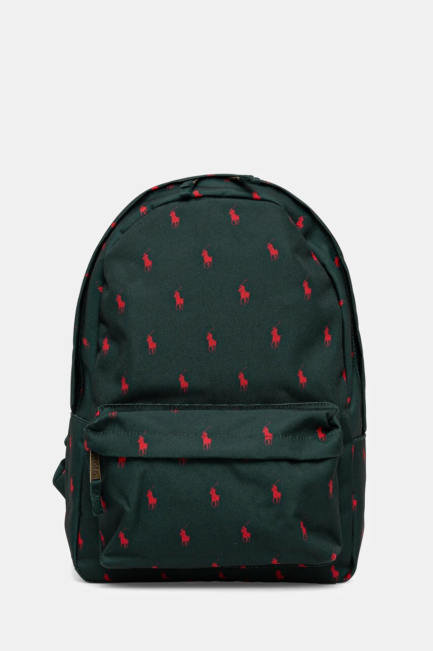 Levně Dětský batoh Polo Ralph Lauren zelená barva, velký, vzorovaný, 9AR153