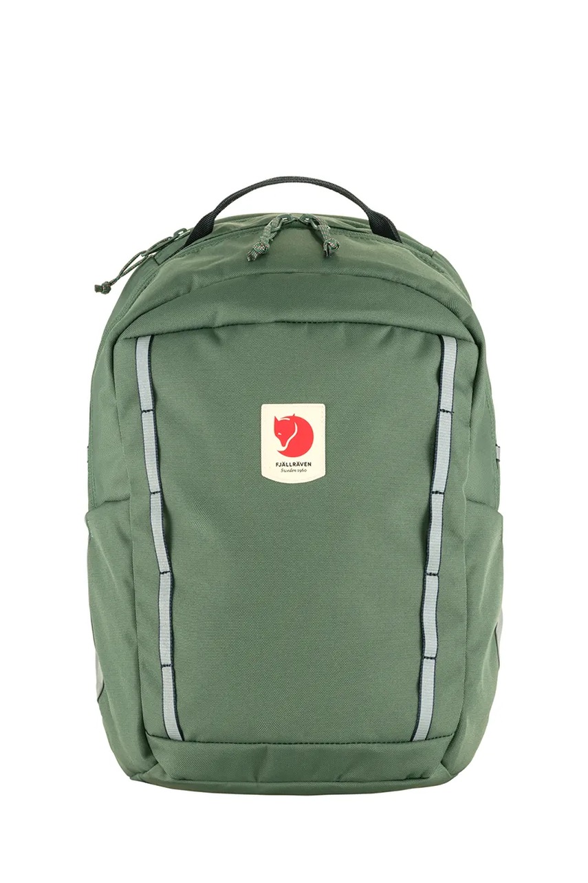 Fjallraven ghiozdan copii culoarea verde, mare, uni, F23347