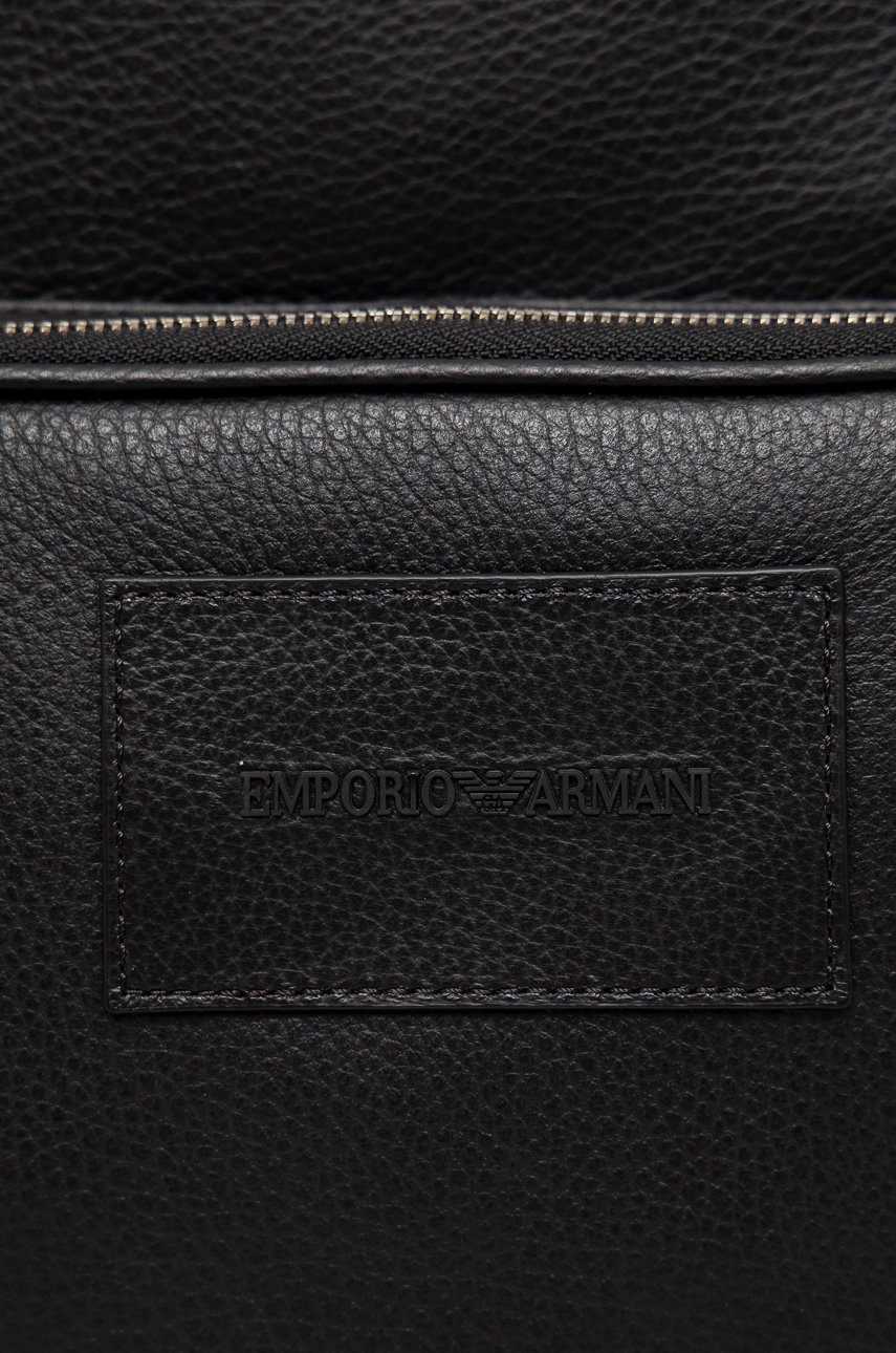 Kožený ruksak Emporio Armani