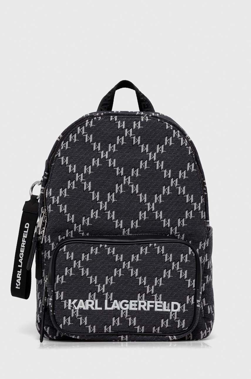 E-shop Batoh Karl Lagerfeld pánský, černá barva, velký, vzorovaný