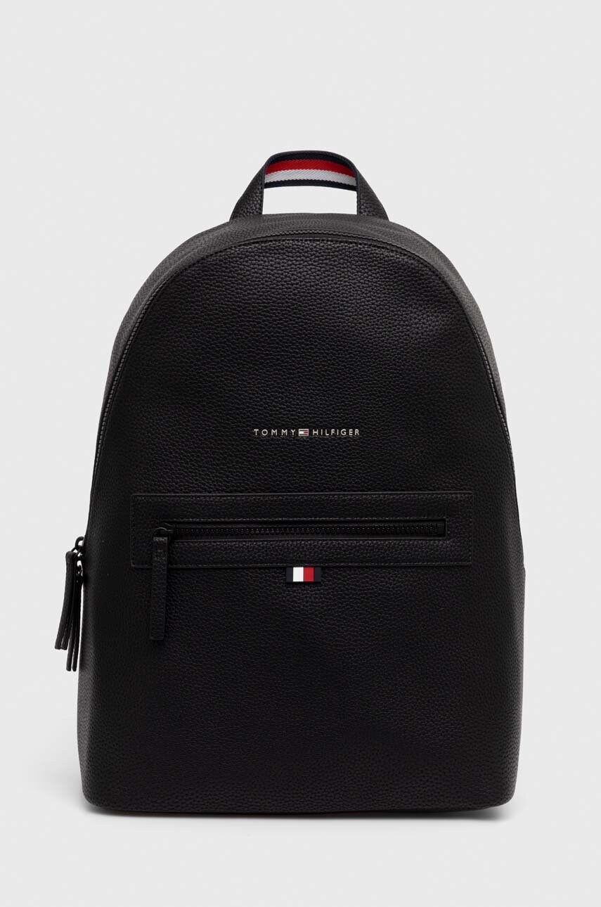 Levně Batoh Tommy Hilfiger pánský, černá barva, velký, hladký, AM0AM09503