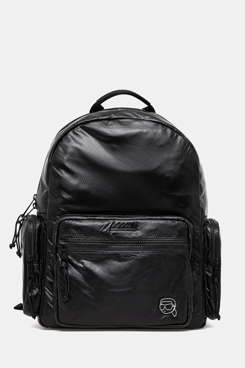 Karl Lagerfeld rucsac barbati, culoarea negru, mare, neted, A1M30088 Karl Lagerfeld rucsac barbati, culoarea negru, mare, neted, A1M30088