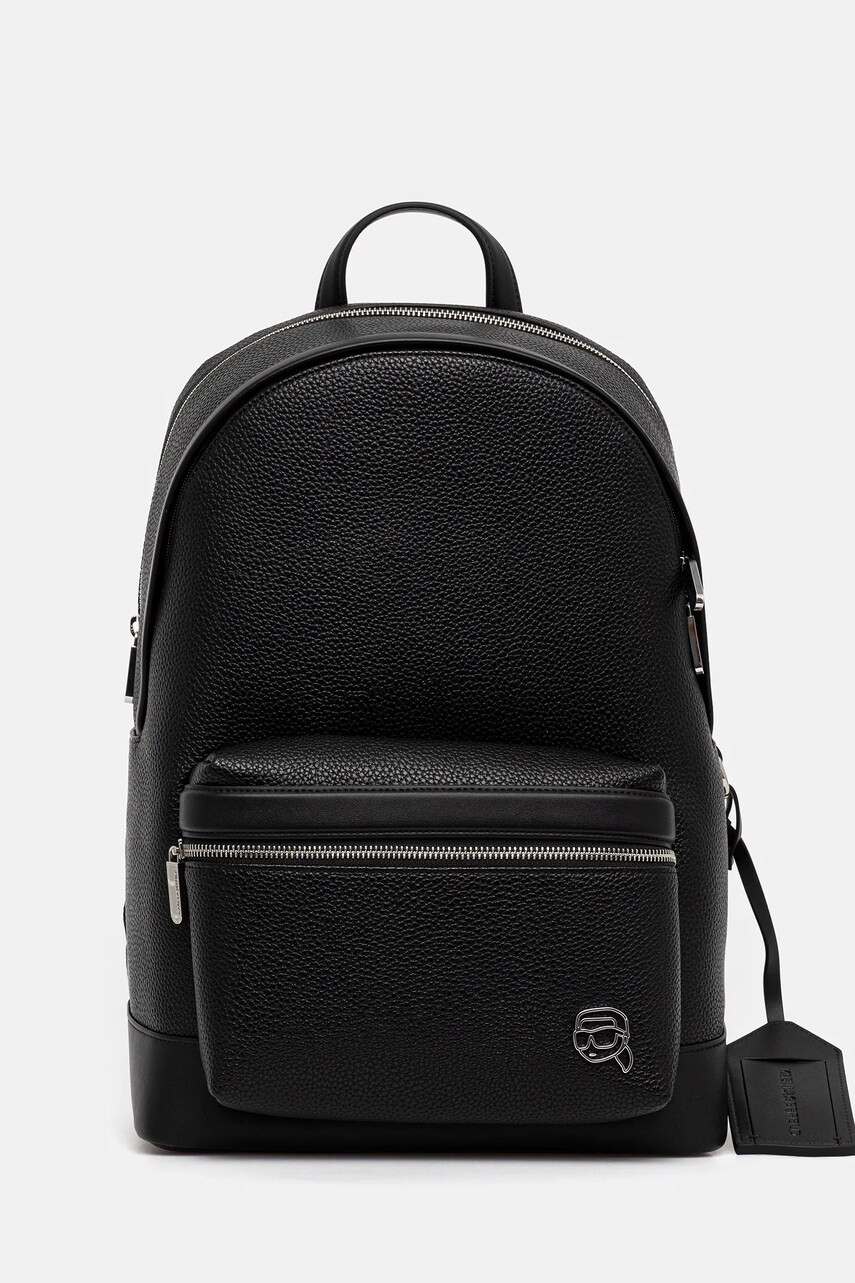 Karl Lagerfeld rucsac K/ICON culoarea negru, mare, uni, A3M30168