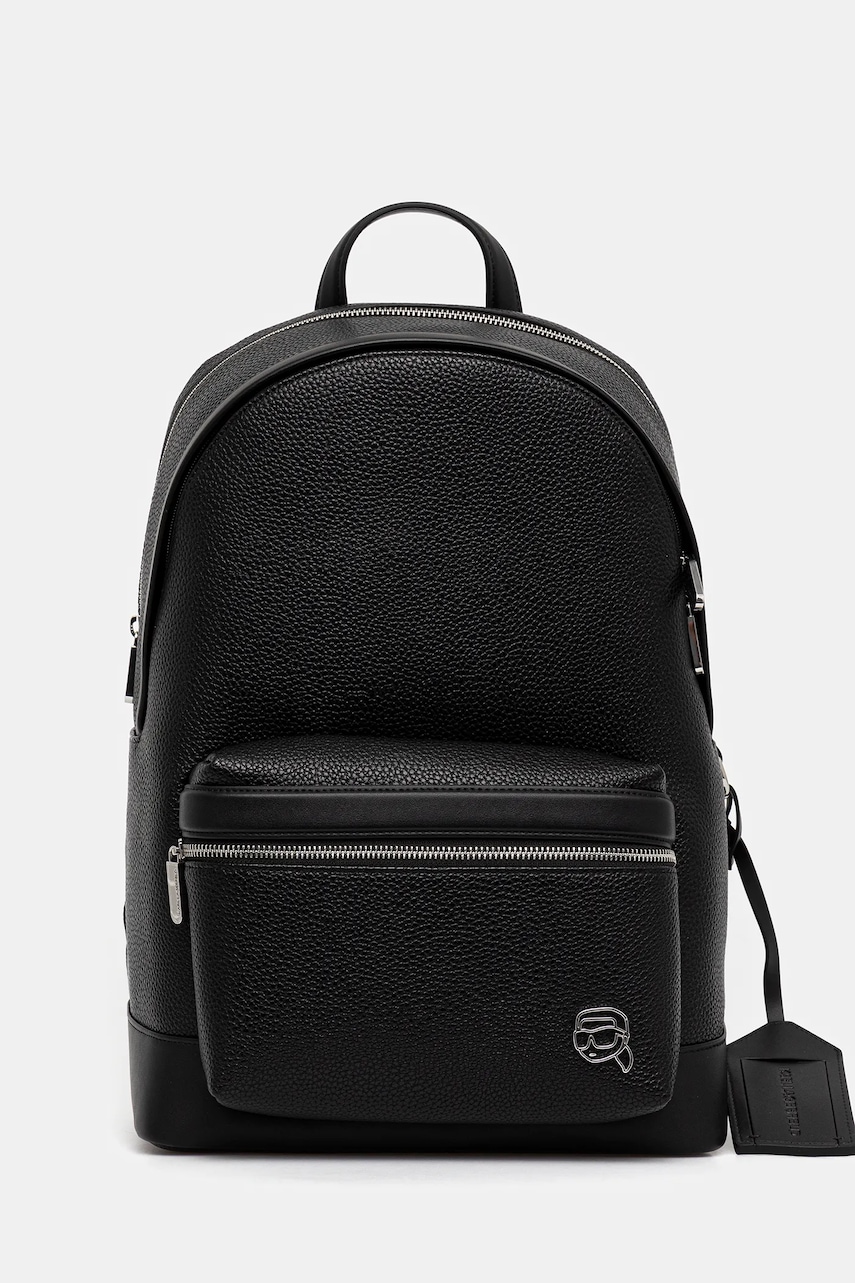 Karl Lagerfeld rucsac K/ICON culoarea negru, mare, uni, A3M30168