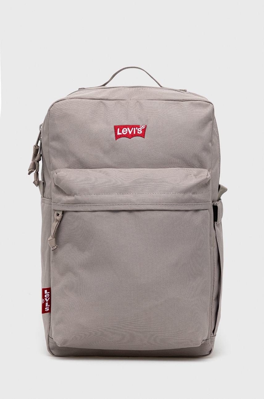 Levi's rucsac culoarea bej, mare, neted Levi's rucsac culoarea bej, mare, neted