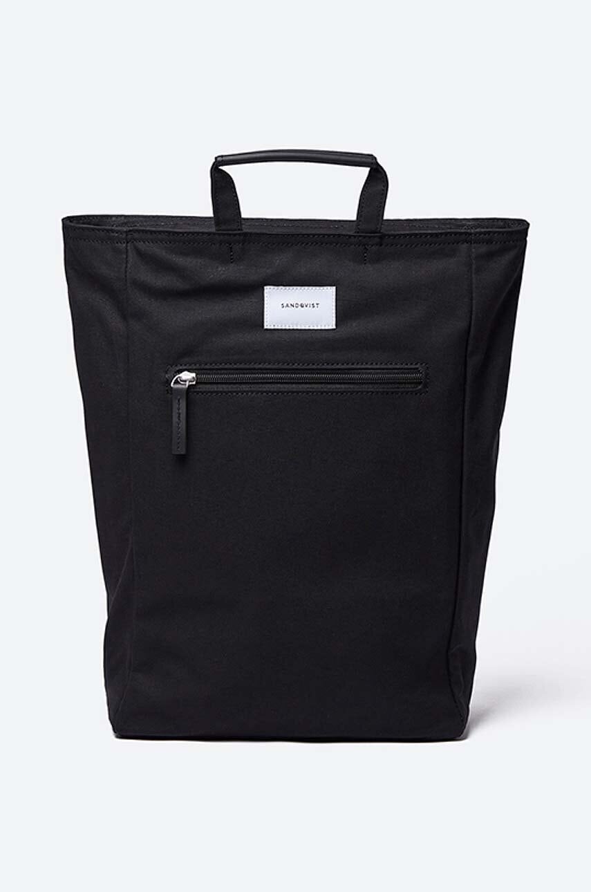 Sandqvist rucsac culoarea negru, mare, uni SQA725-725