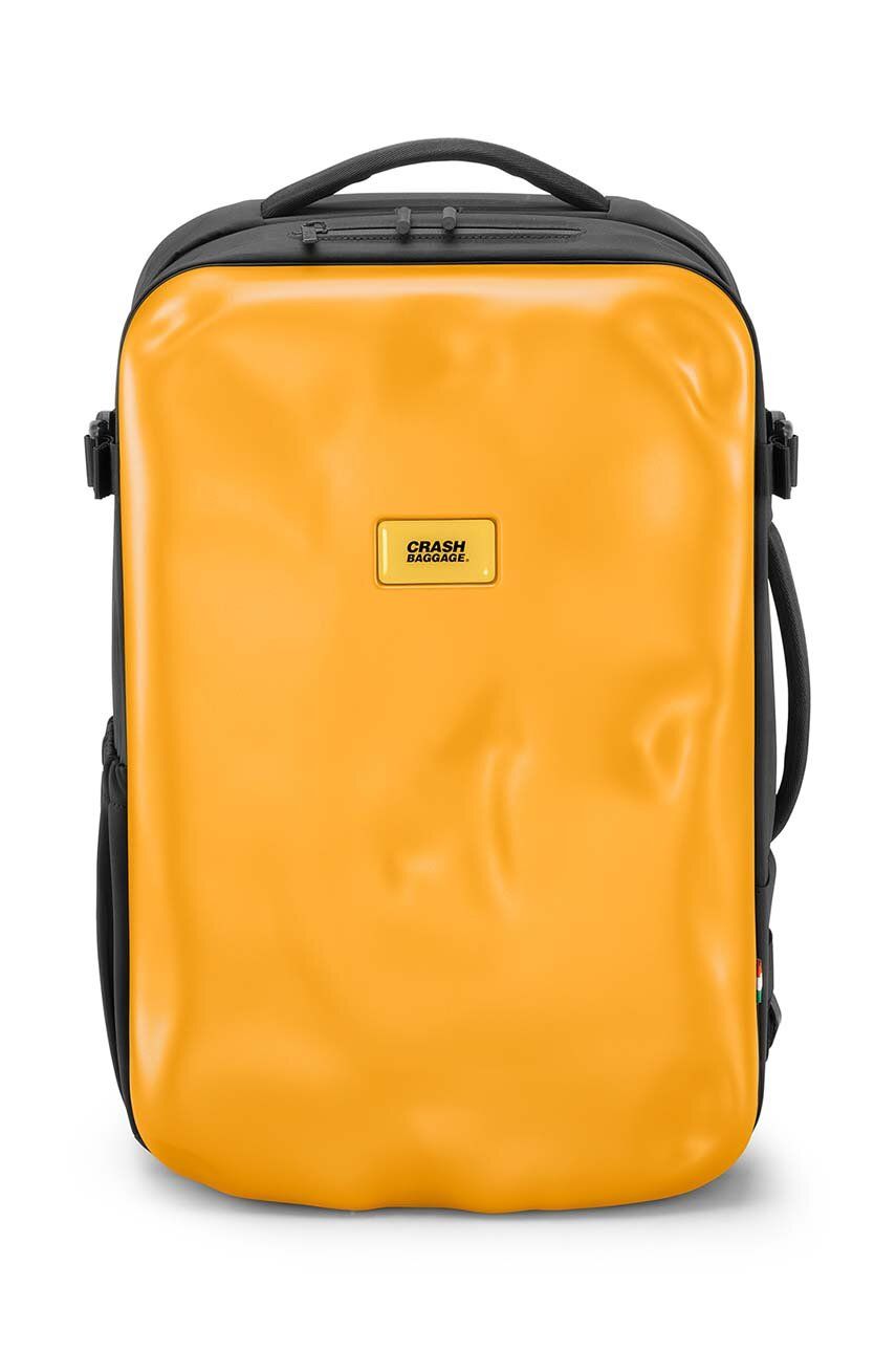 Batoh Crash Baggage ICON žlutá barva, velký, hladký - žlutá -  100 % Polykarbonát