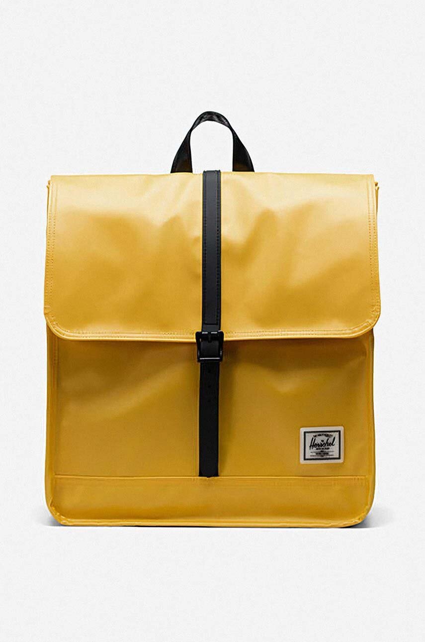 

Раница Herschel в жълто голям размер с изчистен дизайн, Жълт