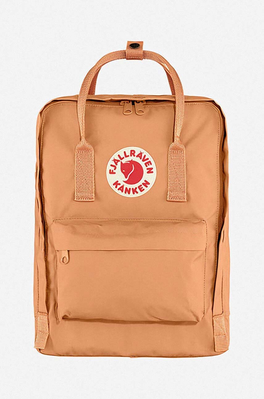 Batoh Fjallraven Kanken oranžová barva, velký, s aplikací, F23510.241-241 - oranžová -  Bavlna