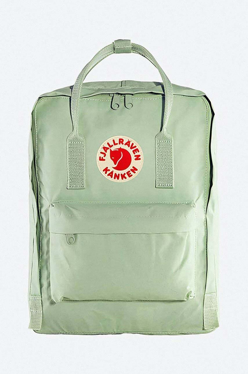 Fjallraven rucsac Kanken culoarea verde, mare, cu imprimeu F23510.600-600