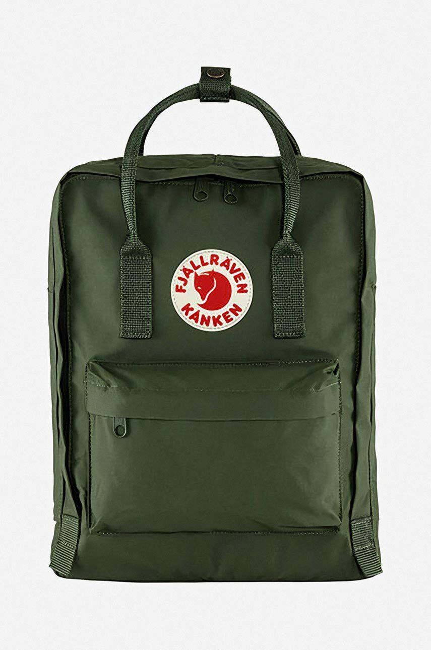 Fjallraven rucsac Kanken culoarea verde, mare, cu imprimeu F23510.660-660