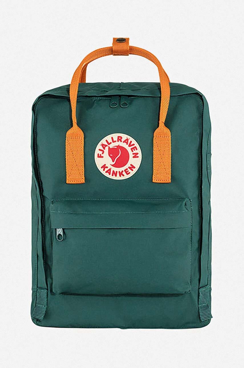 Fjallraven rucsac Kanken culoarea verde, mare, cu imprimeu F23510.667.206-667