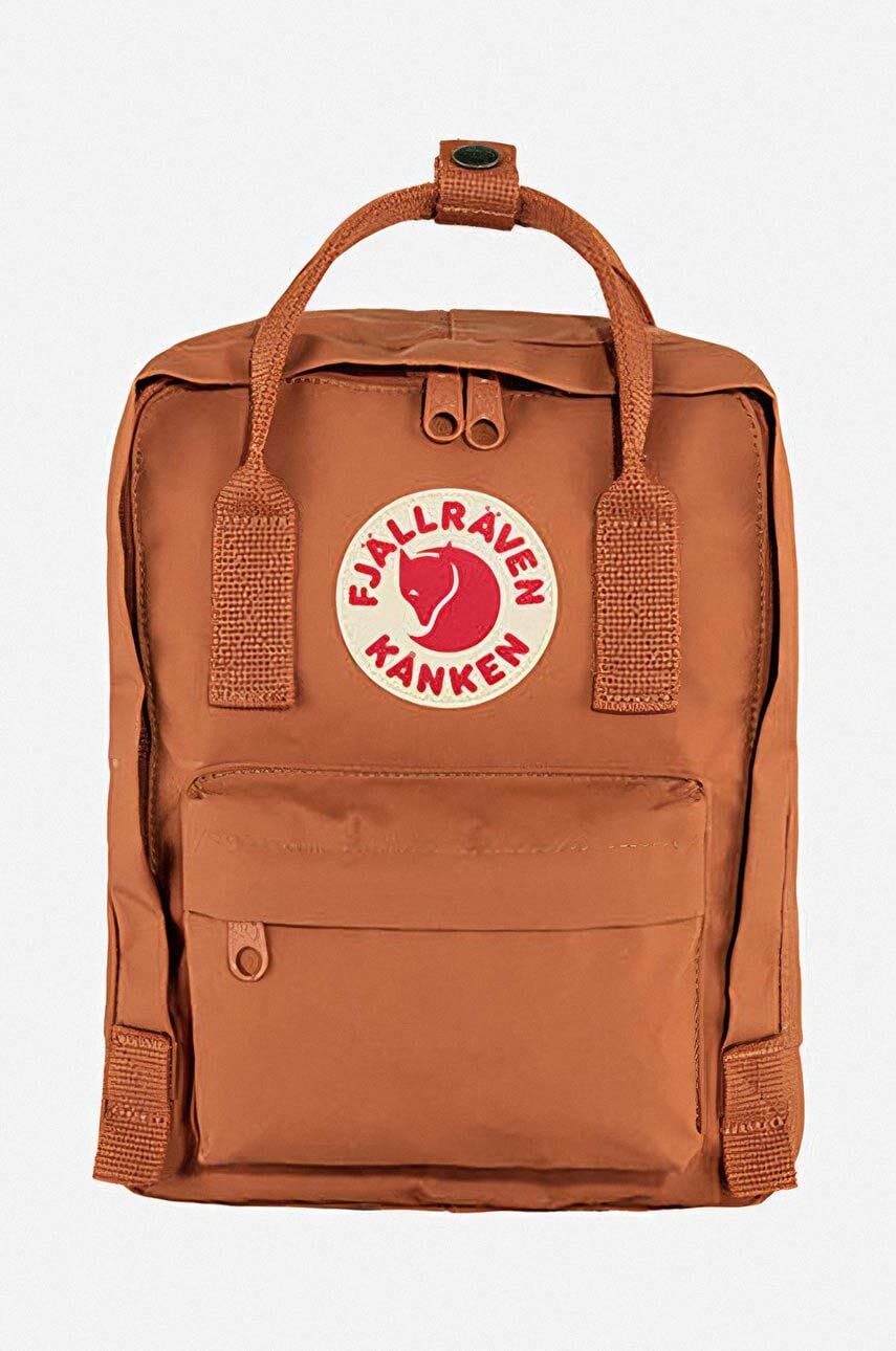 Fjallraven rucsac Kanken Mini culoarea portocaliu, mic, cu imprimeu F23561.243-243