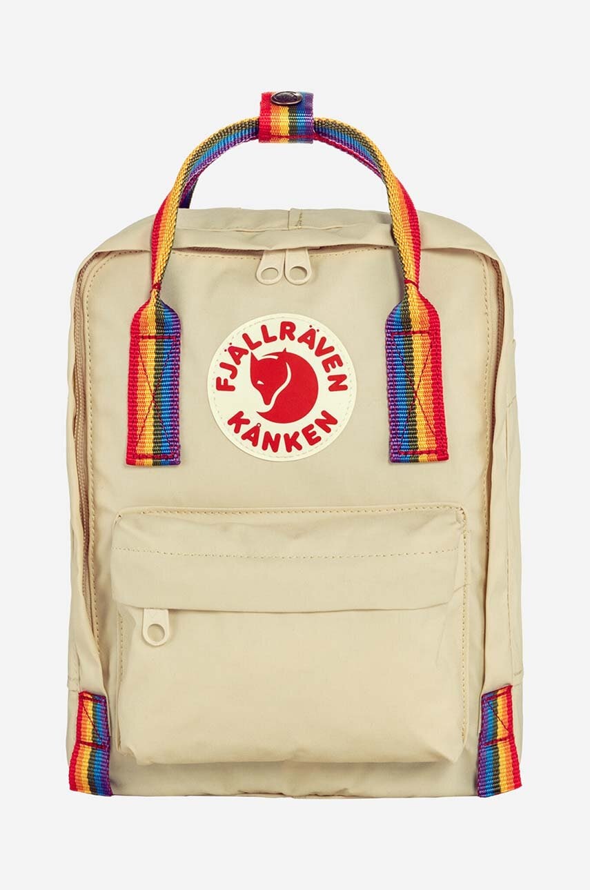 Fjallraven rucsac culoarea bej, mare, cu imprimeu F23621.115.907-115