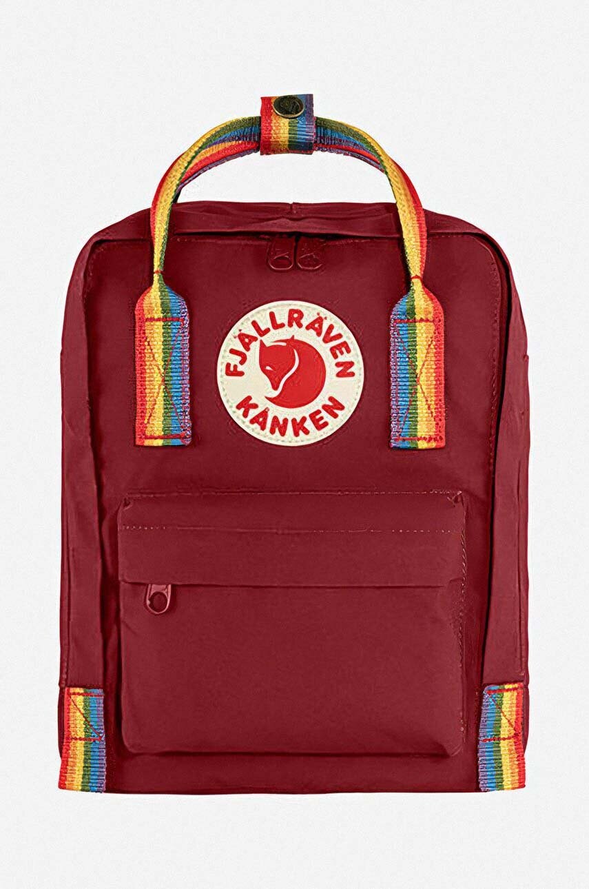 Levně Batoh Fjallraven Kånken Rainbow Mini červená barva, malý, hladký, F23621.326.907