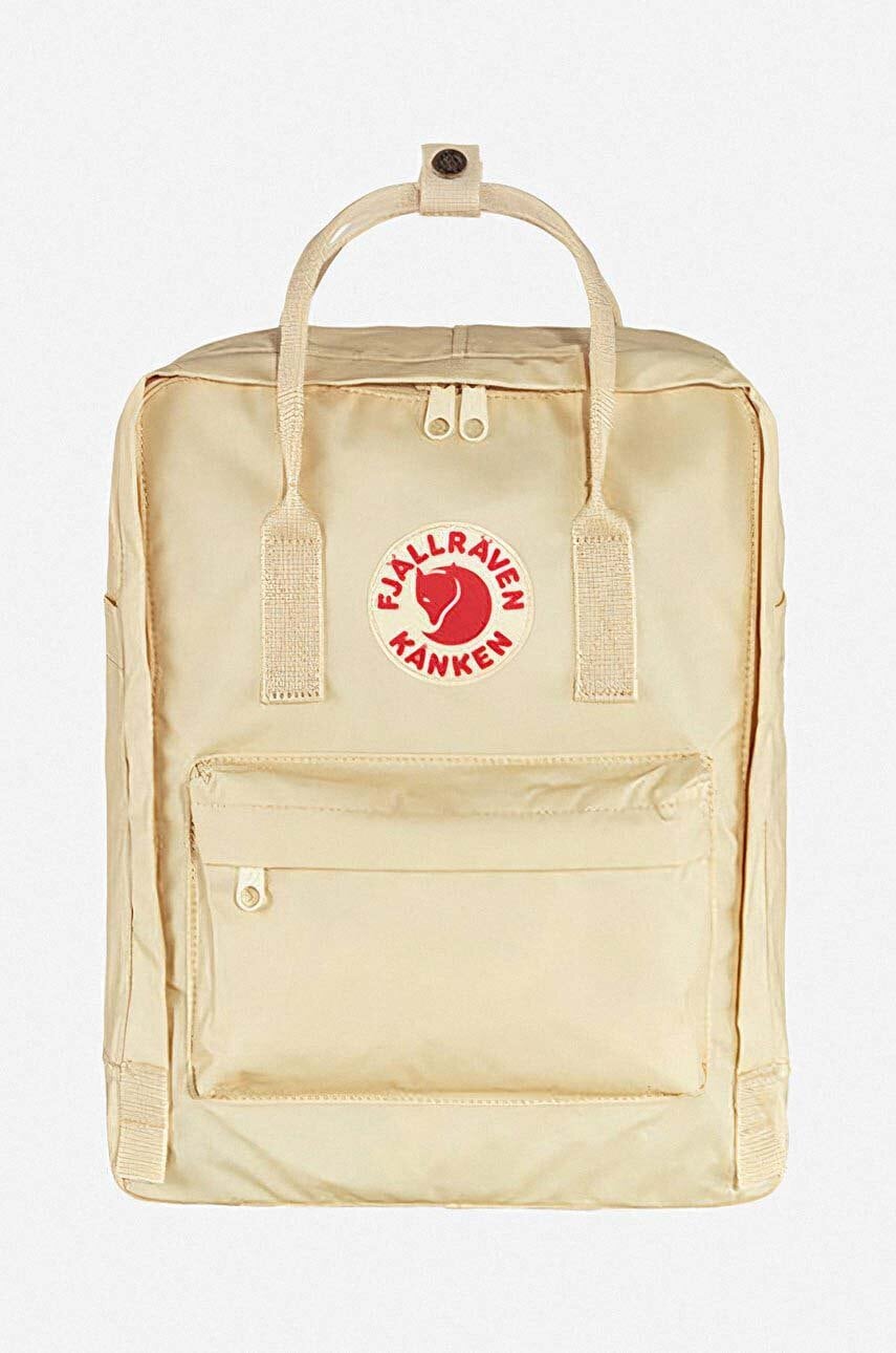 Fjallraven rucsac Kanken F23510 115 culoarea bej, mare, cu imprimeu F23510.115-115