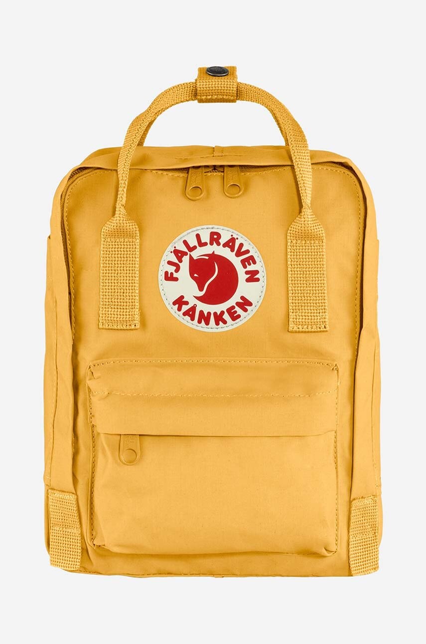 Fjallraven rucsac Kanken Mini culoarea galben, mic, cu imprimeu F23561.160-160