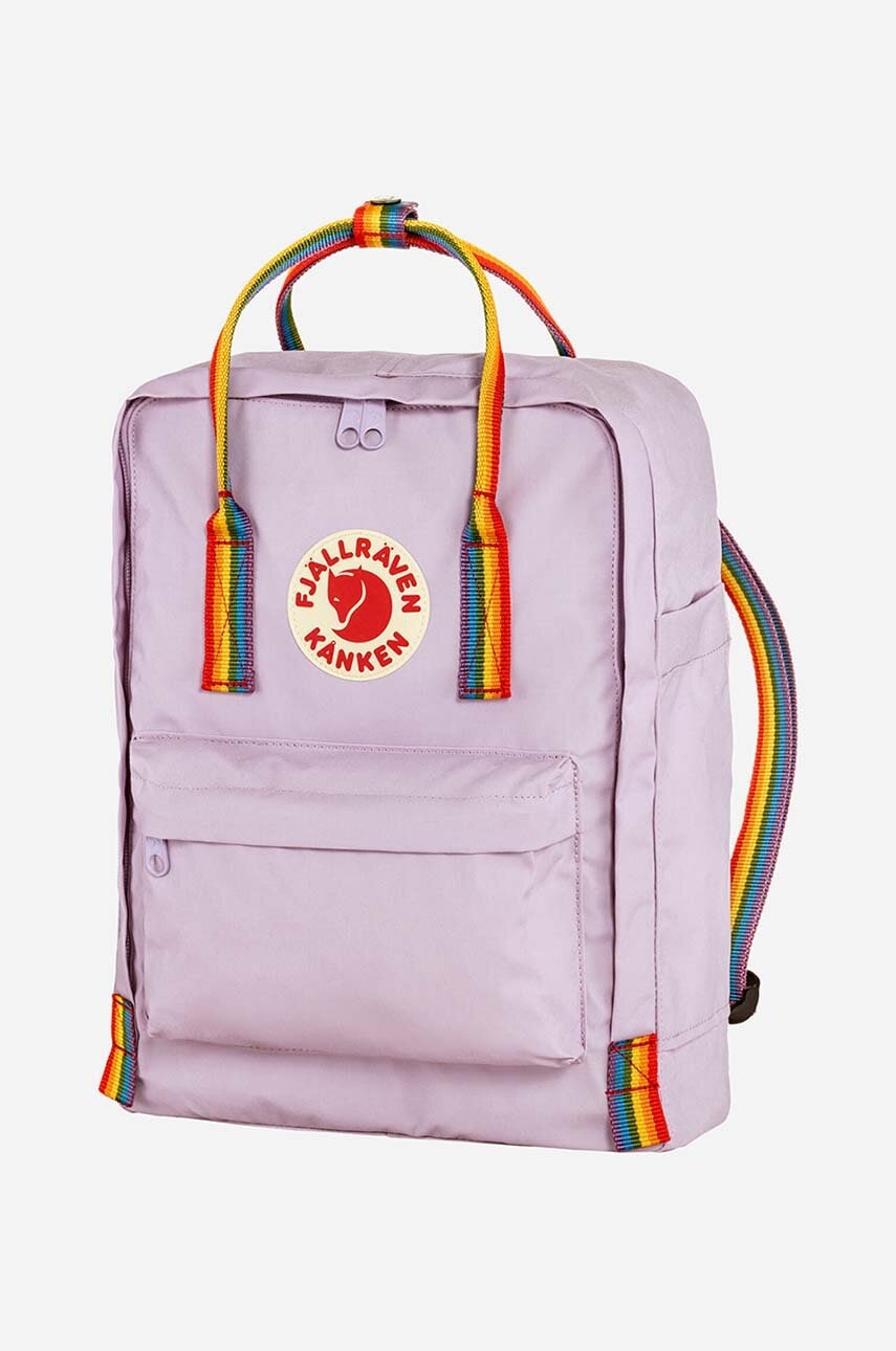 Fjallraven rucsac Kanken Rainbow culoarea violet, mic, cu imprimeu F23620.457.907-907