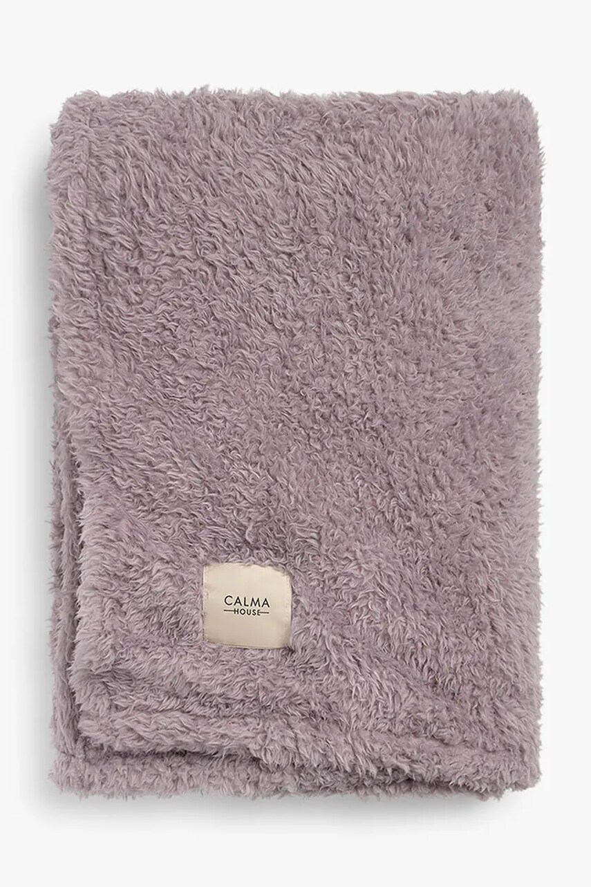 Calma House pătură Tedy 120 x 180 cm culoarea violet