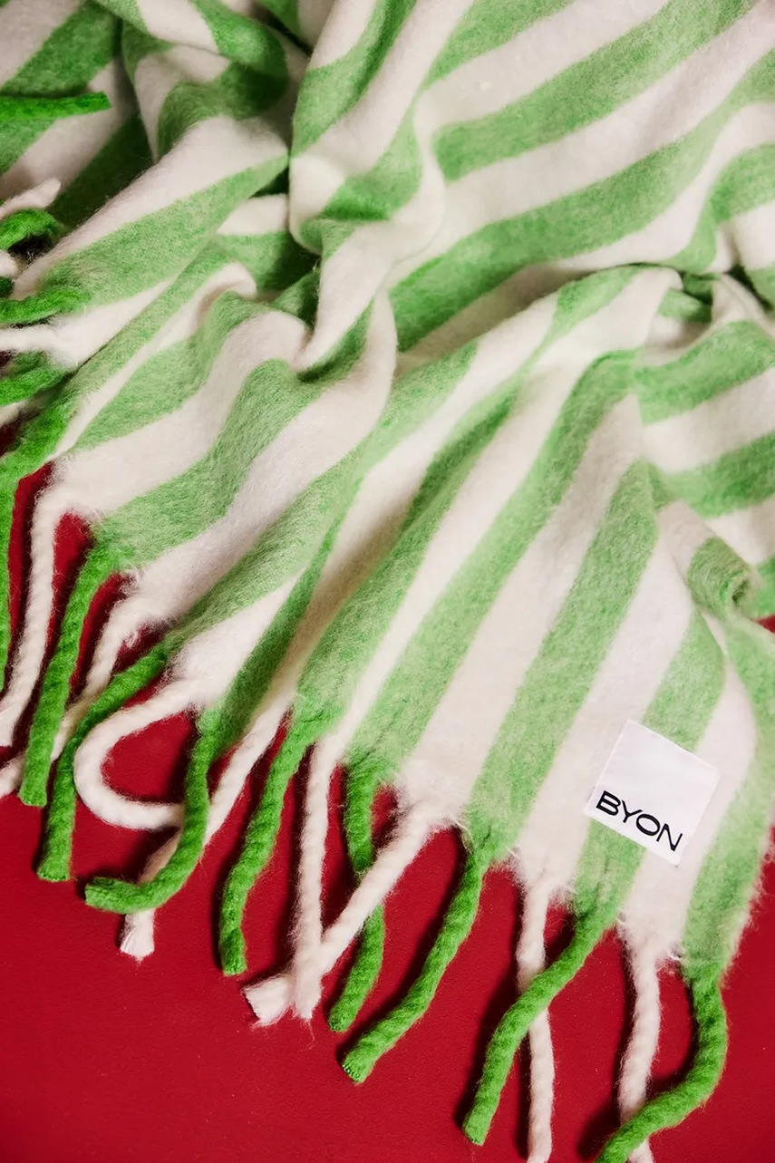 Κάλυμμα κρεβατιού με μείγμα μαλλιού Byon Edien χρώμα: πολύχρωμο φωτογραφία