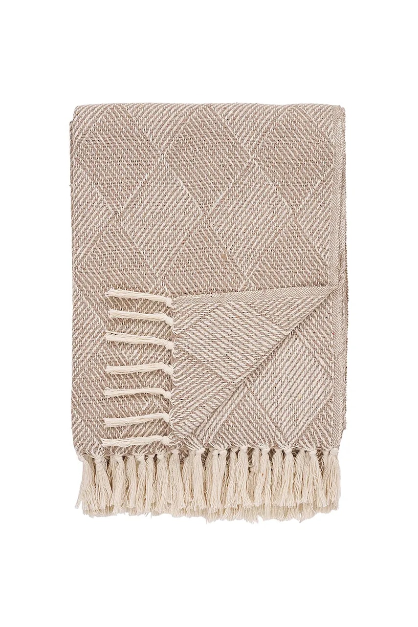 House Nordic pătură Bursa culoarea bej