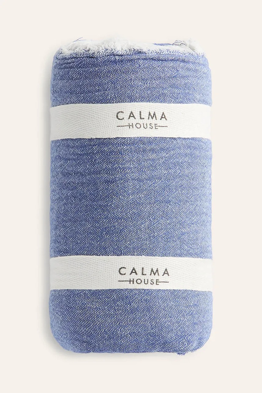 Βαμβακερό κάλυμμα Calma House Layer 120 x 180 cm χρώμα: ναυτικό μπλε φωτογραφία