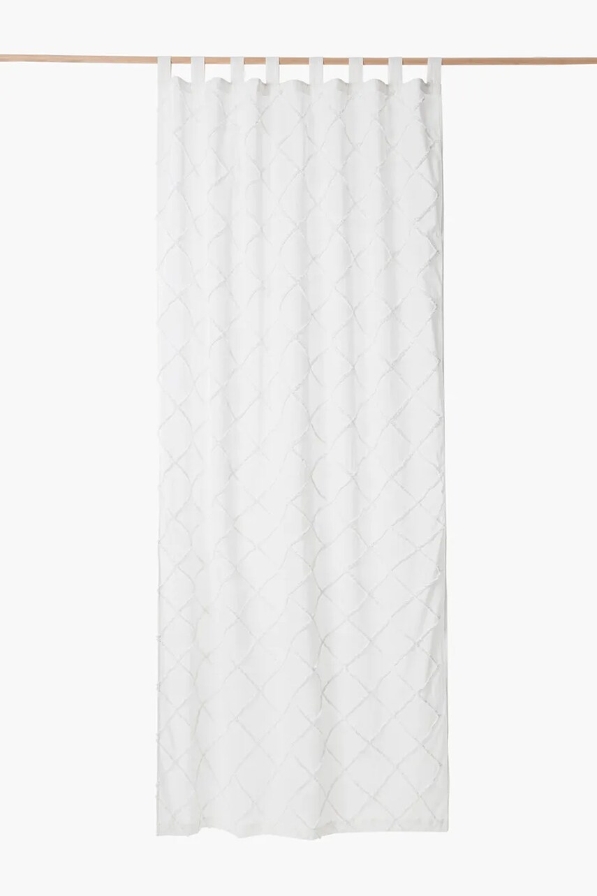Calma House perdea decorativă Royal 140 x 280 cm culoarea alb