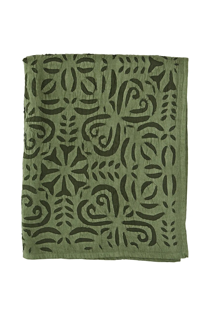 Madam Stoltz cuvertură 130 x 220 cm culoarea verde