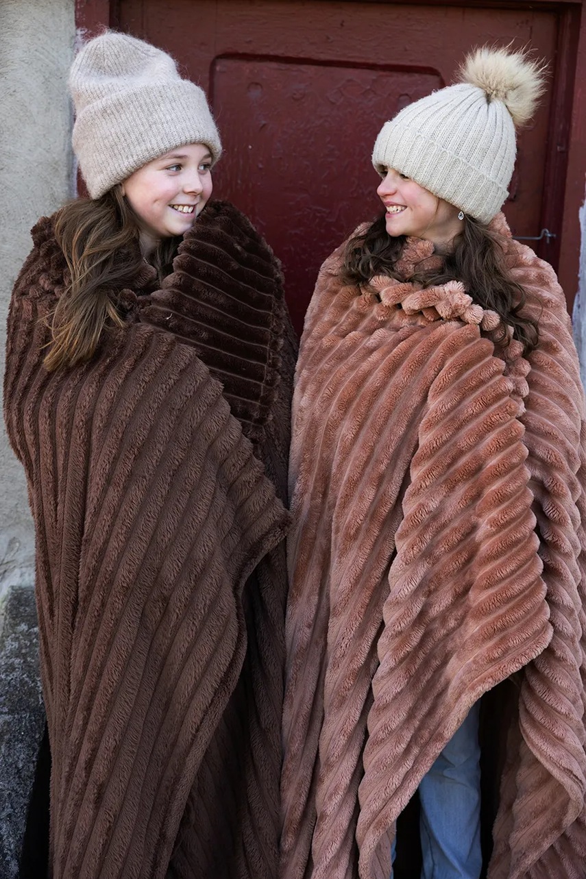 Κουβέρτα Sagaform Esther 130 x 170 cm χρώμα: πορτοκαλί φωτογραφία