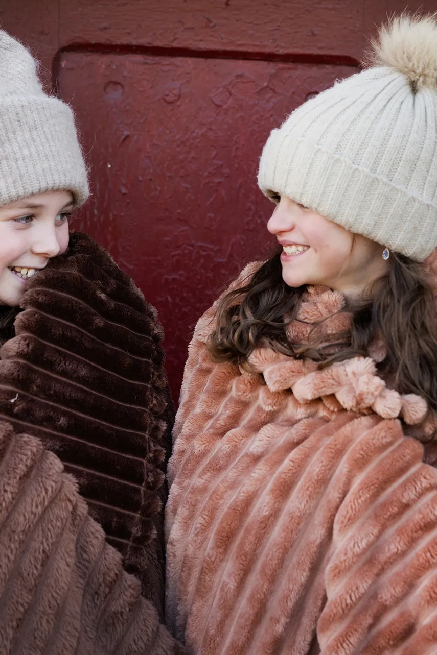 Κουβέρτα Sagaform Esther 130 x 170 cm χρώμα: πορτοκαλί φωτογραφία