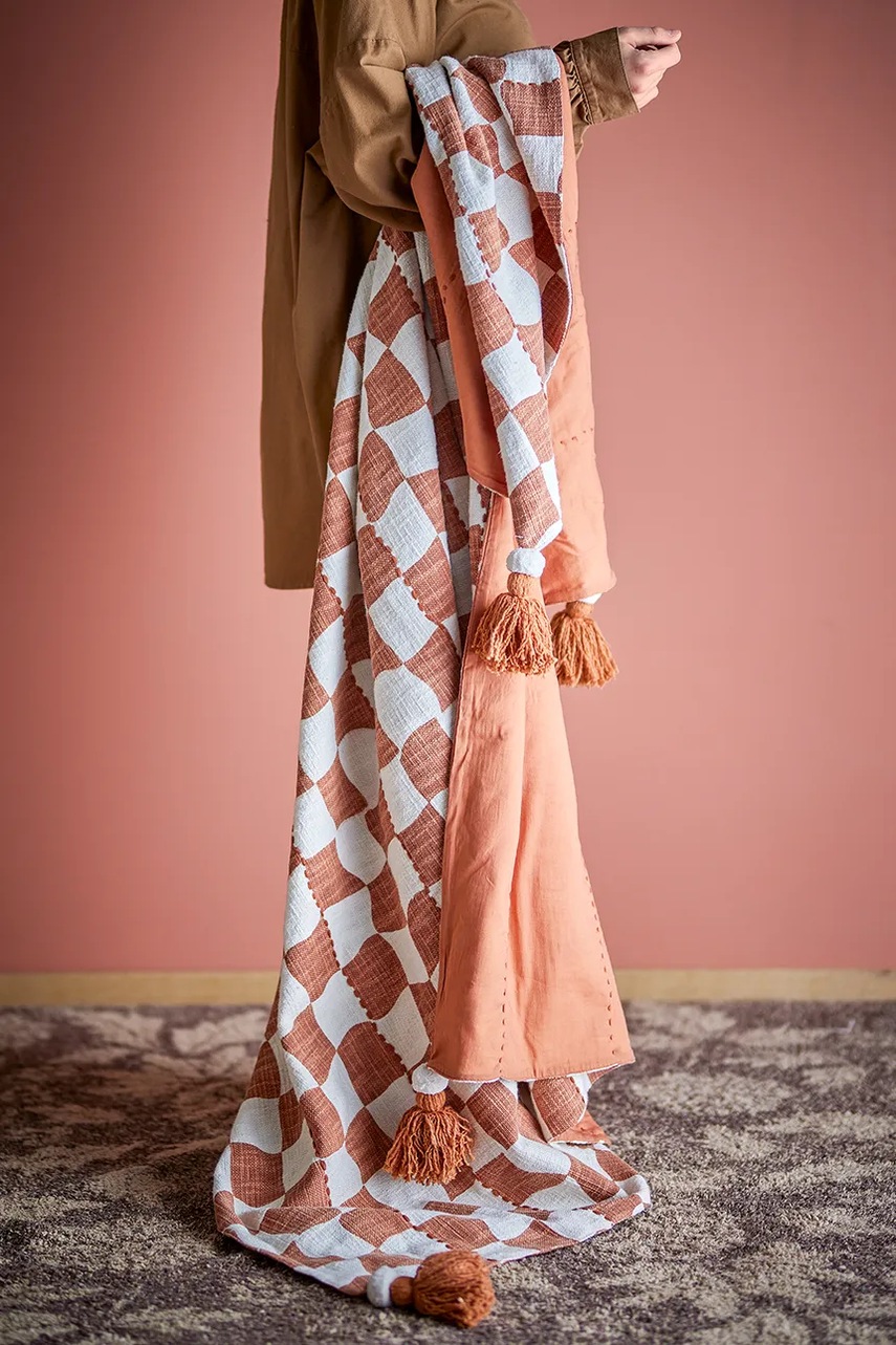 Βαμβακερό κάλυμμα Bloomingville Chola 150 x 130 cm φωτογραφία