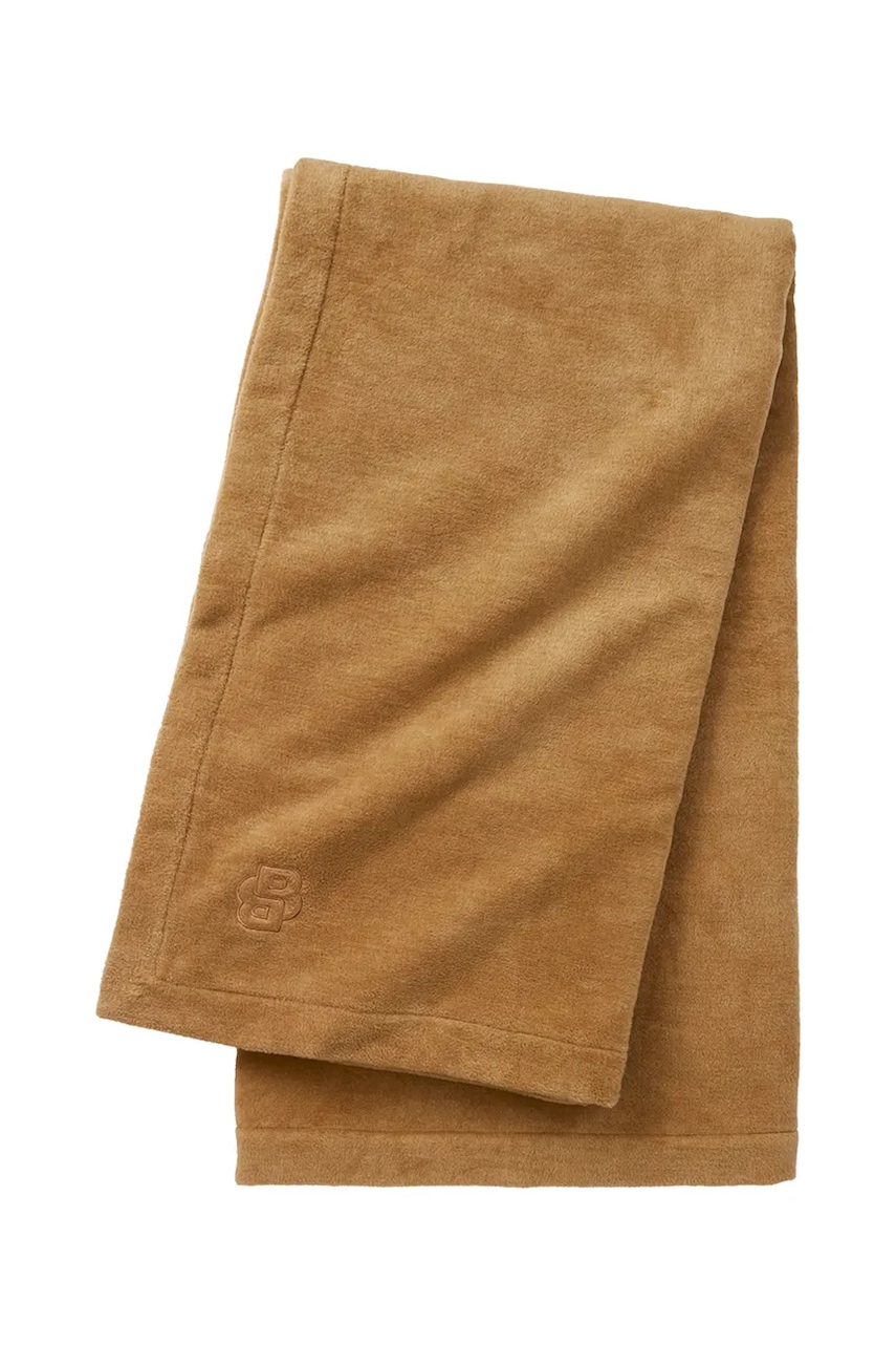 BOSS pătură REVERSO Camel 130 x 170 cm culoarea maro