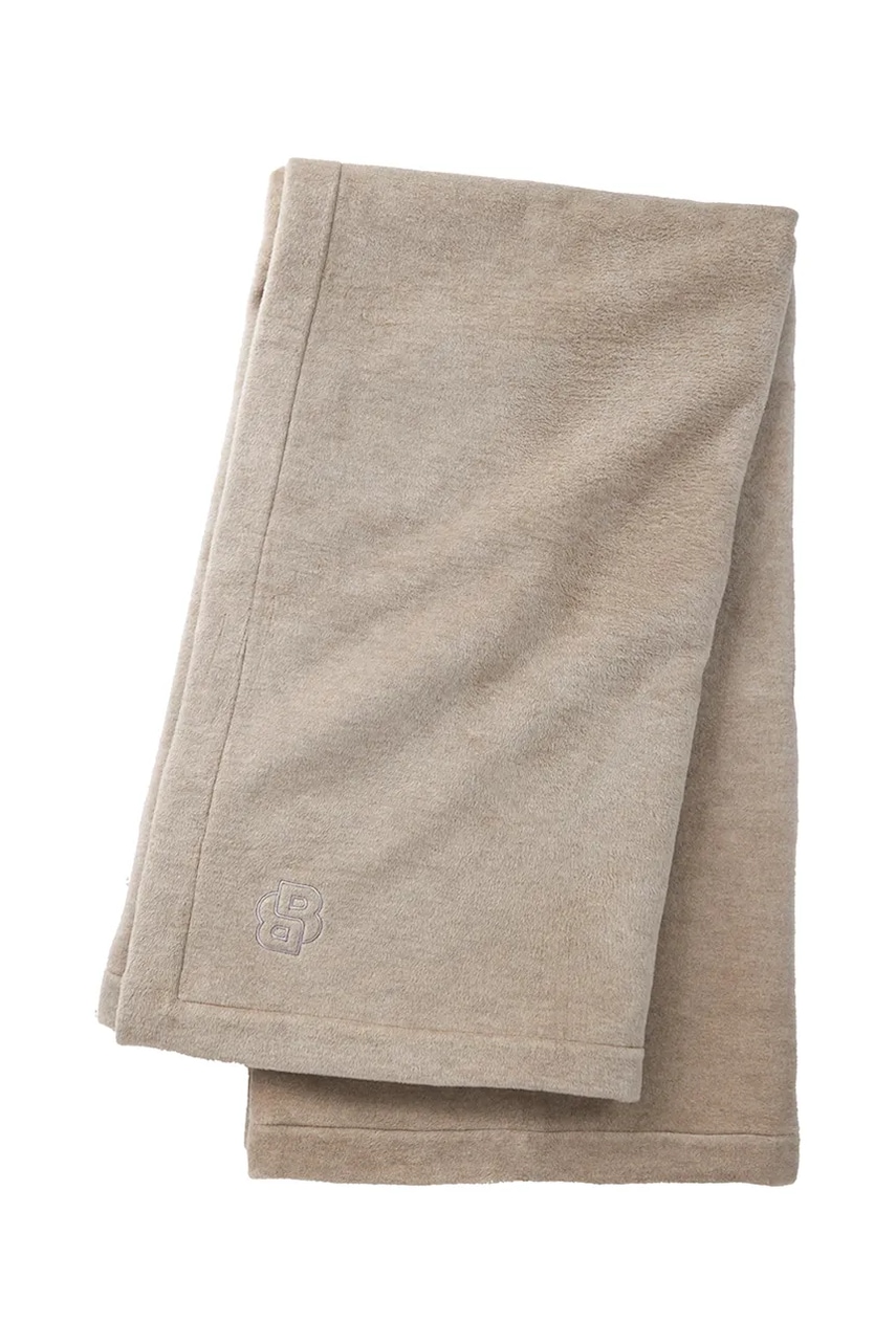 BOSS pătură REVERSO Smoke 130 x 170 cm culoarea bej