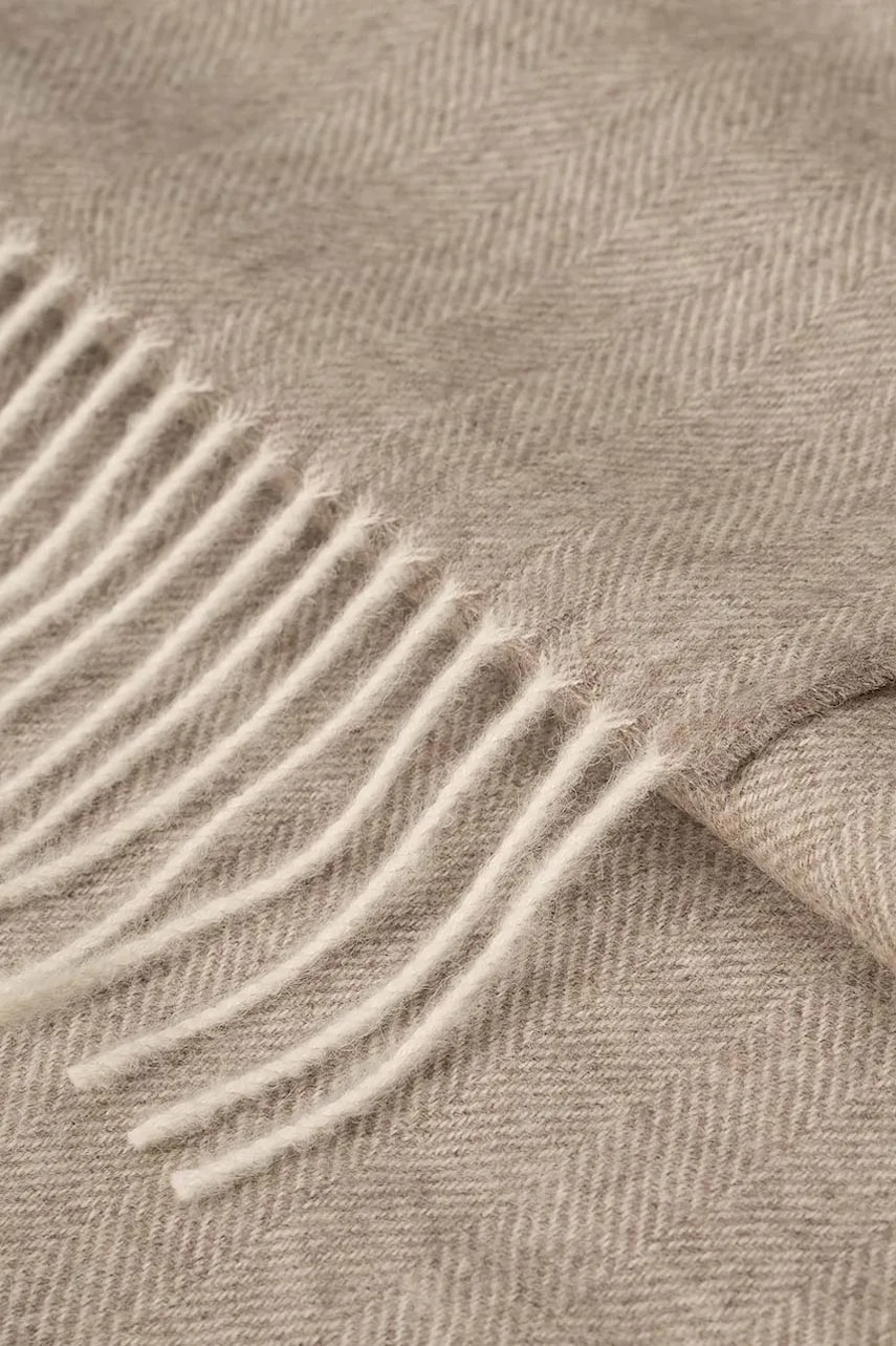 Deka z vlny alpaky My Alpaca Fishbone 150 x 200 cm