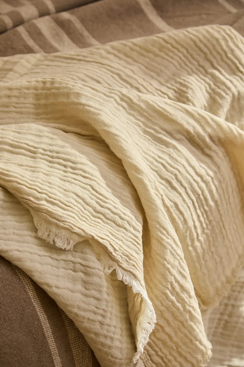 Bavlněný přehoz Calma House Layer 120 x 180 cm