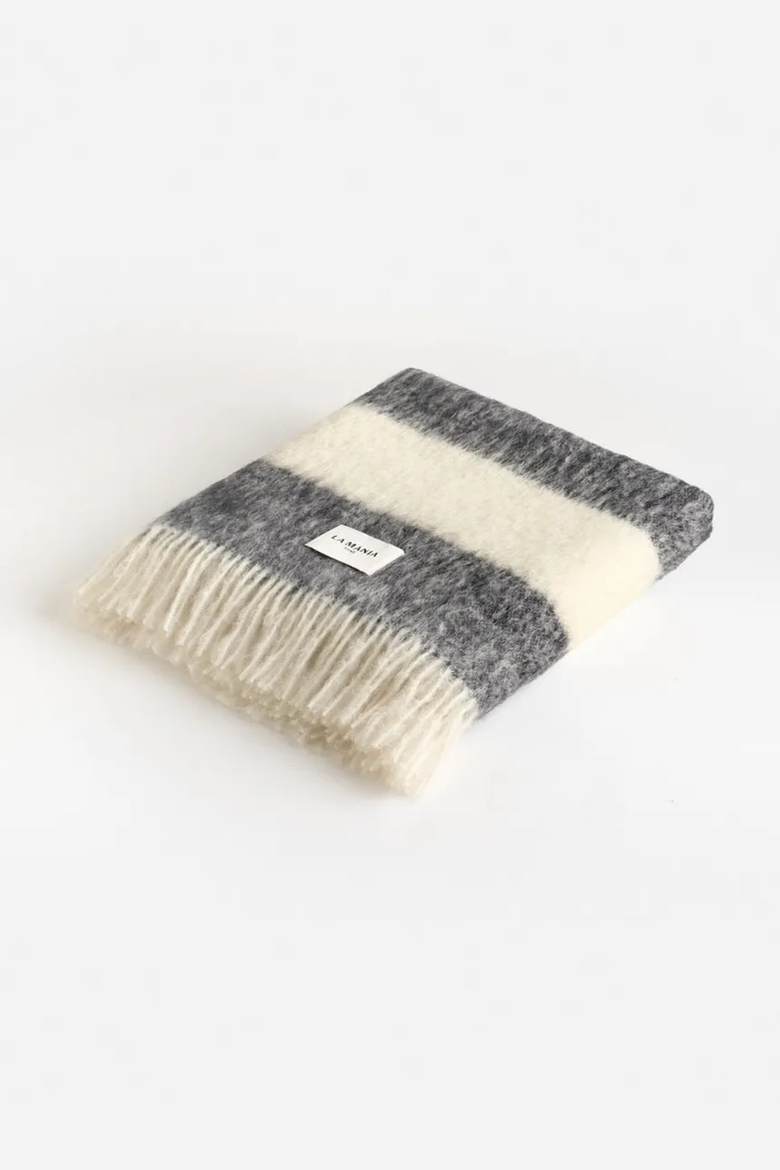 Μάλλινη κουβέρτα La Mania Mohé Stripes 150 x 200 cm φωτογραφία