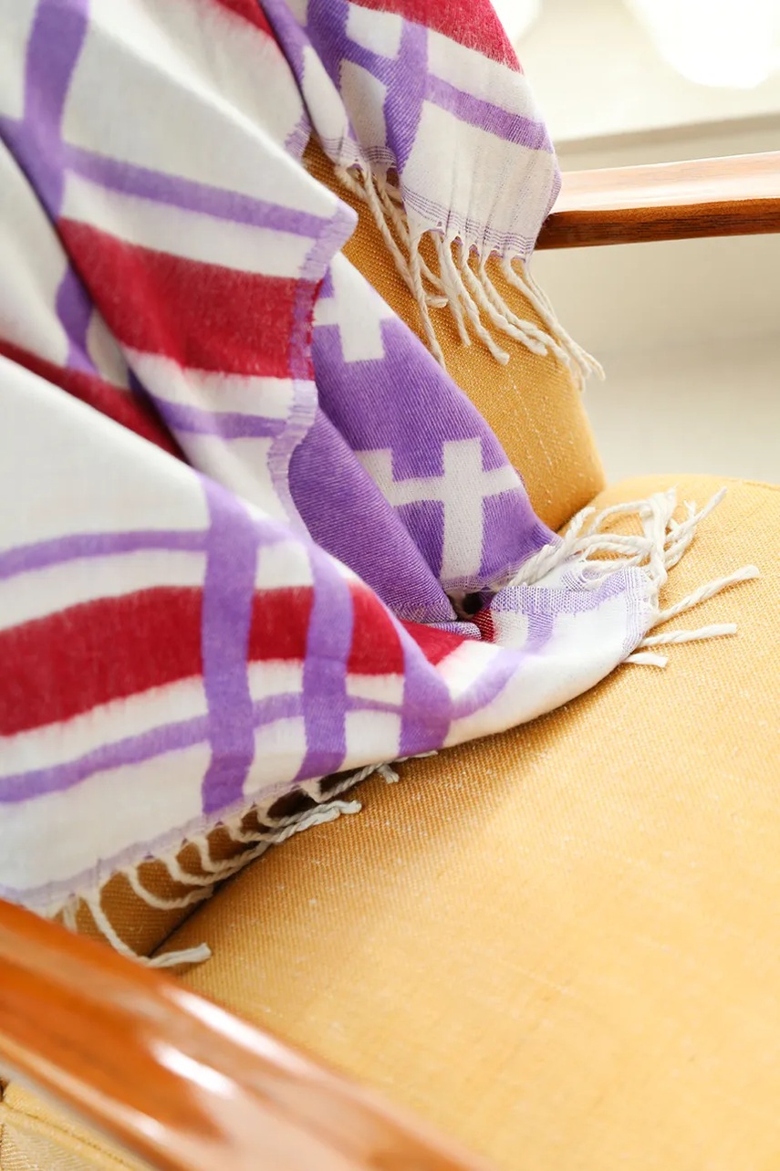 Přehoz &amp;k amsterdam plano red 130 x 200 cm (obrázek 6)