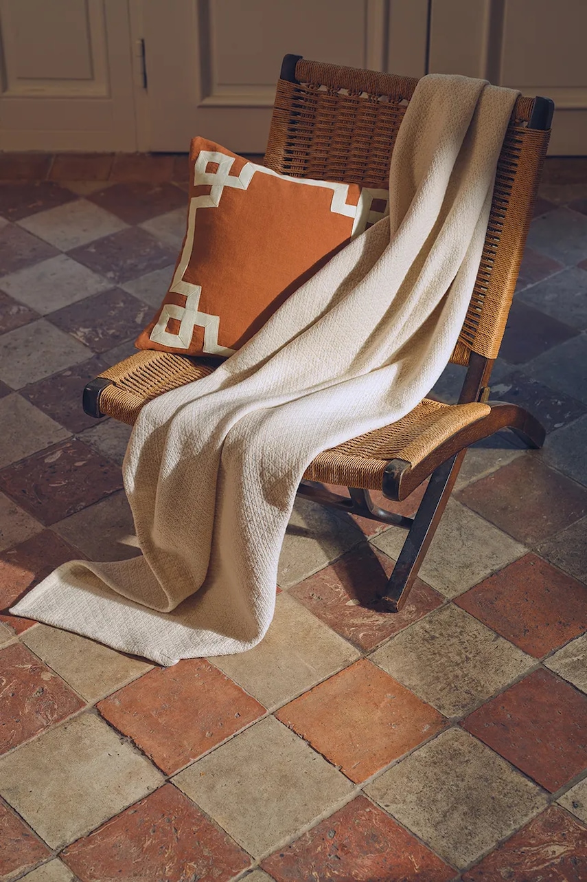 Βαμβακερό κάλυμμα Olivier Desforges CANISSE Sable 130 x 170 cm φωτογραφία