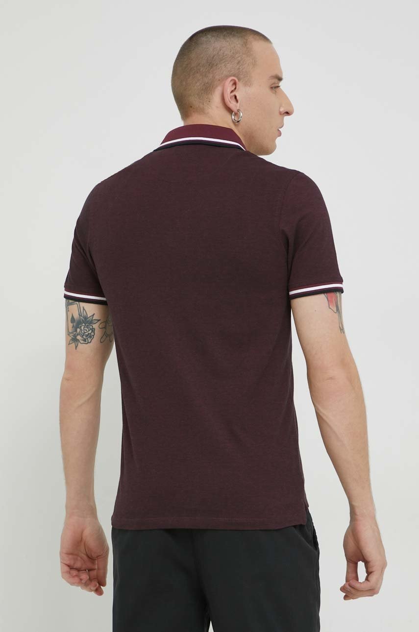 

Jack & Jones Поло колір фіолетовий однотонне
