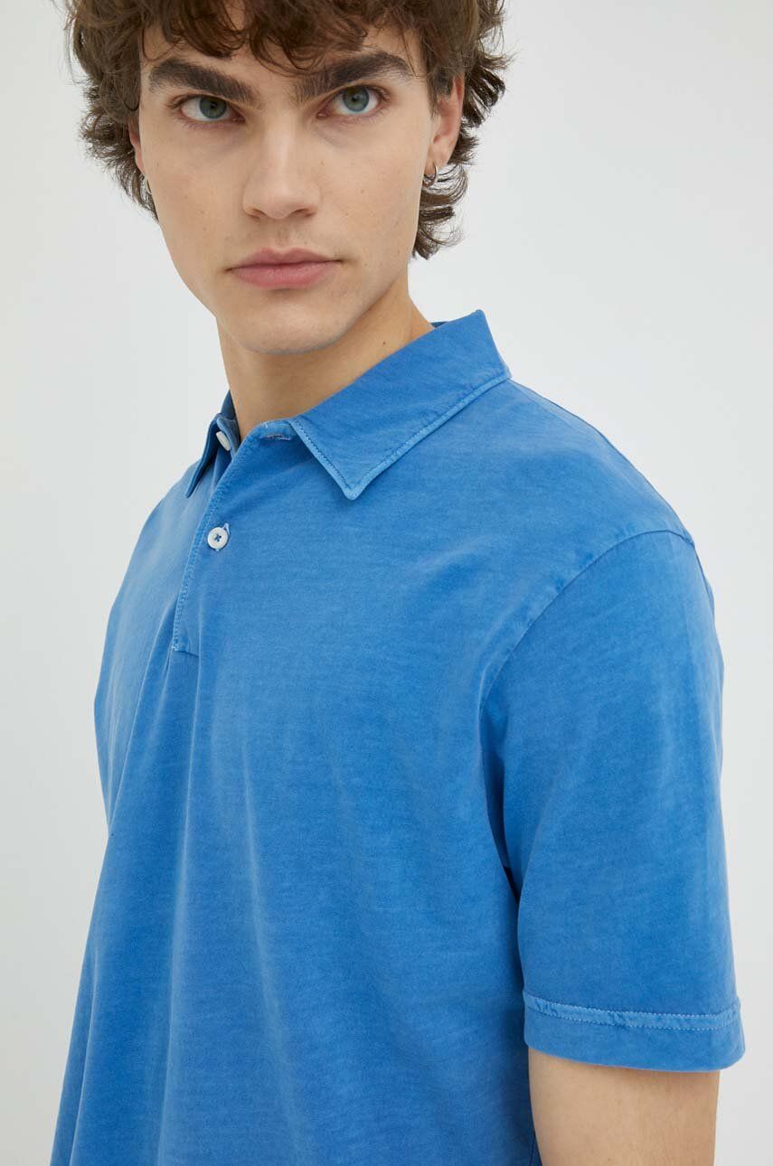 Bavlněné polo tričko Marc O′Polo - modrá -  100 % Bavlna