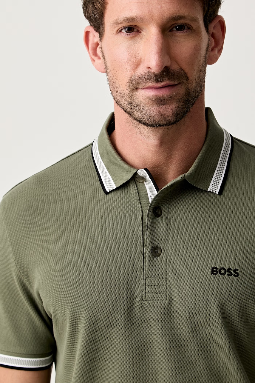 BOSS Green polo tričko pánske bavlnené Paddy