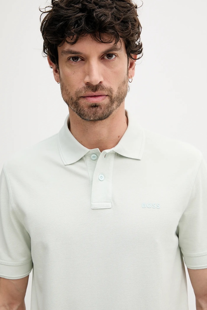 BOSS Orange polo pánský bavlněný Prime (obrázek 3)